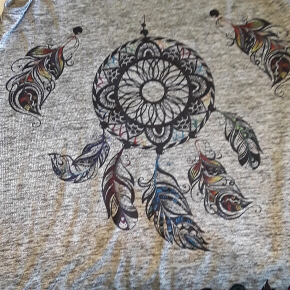 Womens Sz S/M Gray Dream Catcher Summer Lightweight Coverup GM Dress - Picture 4 of 11